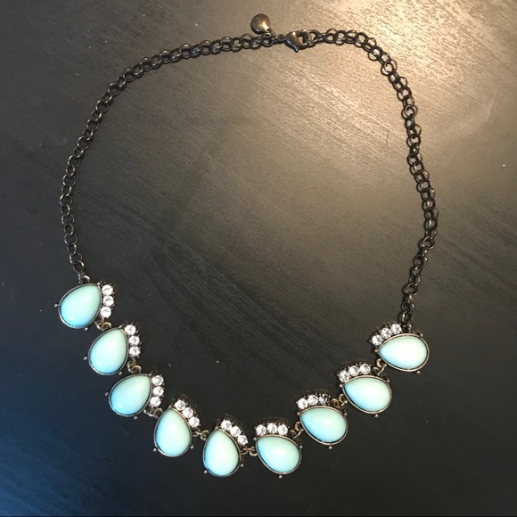J. Crew Blue Droplet Necklace - Picture 2 of 4